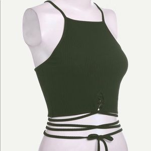 Waist Tie Crop Top